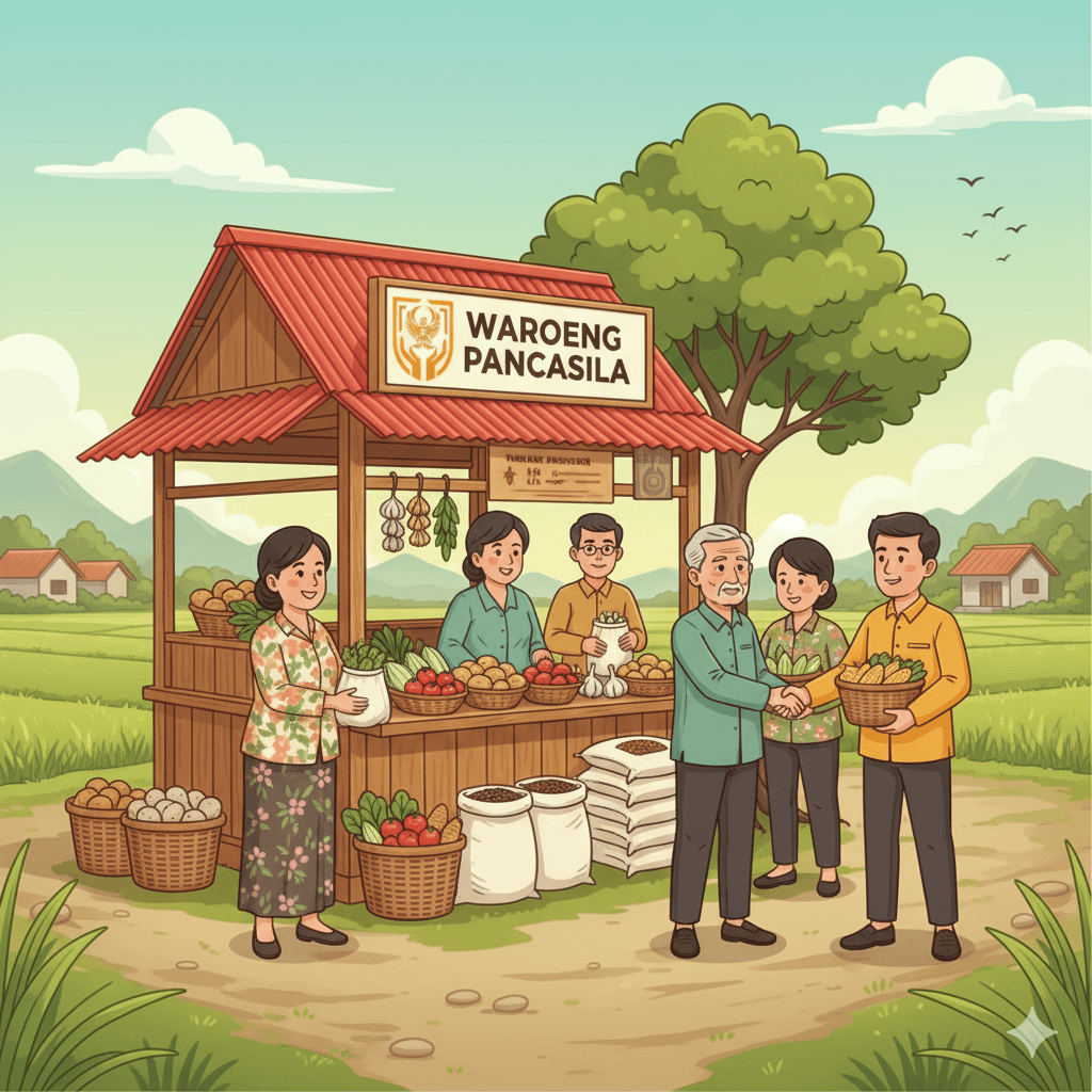 Waroeng Pancasila Program Illustration